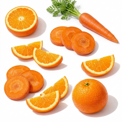 Fresh Carrots & Orange Juice Cold-Pressed :240ml (Glass Bottle)