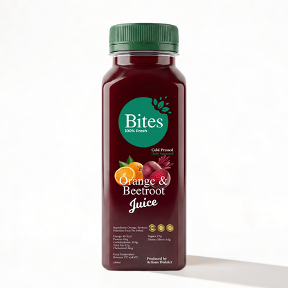 Fresh Orange & Beetroot: Juice. Cold-Pressed: 240ml