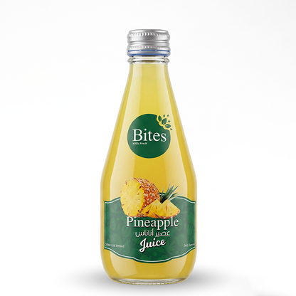 Fresh Pineapple Juice: Cold-Pressed. 240ml :(Glass Bottle)
