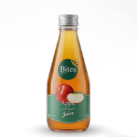 Fresh Apple Juice  :Cold-Pressed 240ml :(Glass Bottle)