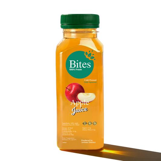 Fresh Apple Juice: Cold-Pressed. : 240ml
