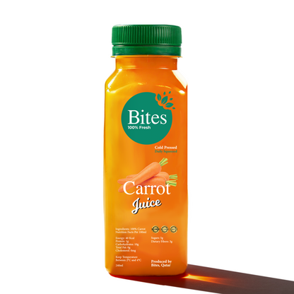 Fresh Carrots Juice :Cold-Pressed.: 240ml