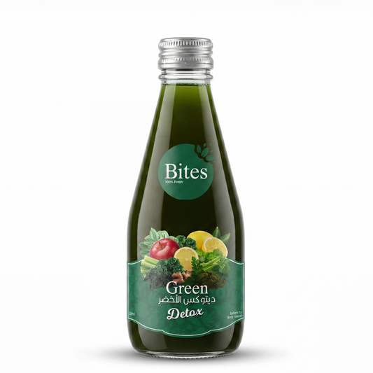 Green Detox: Cold-Press. 240ml :(Glass Bottle)