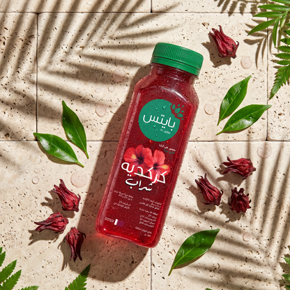 Fresh Hibiscus Juice :Cold-Pressed. :240ml