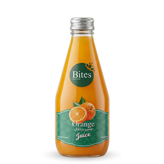 Fresh Orange Juice: Cold-Pressed. 240ml :(Glass Bottle)