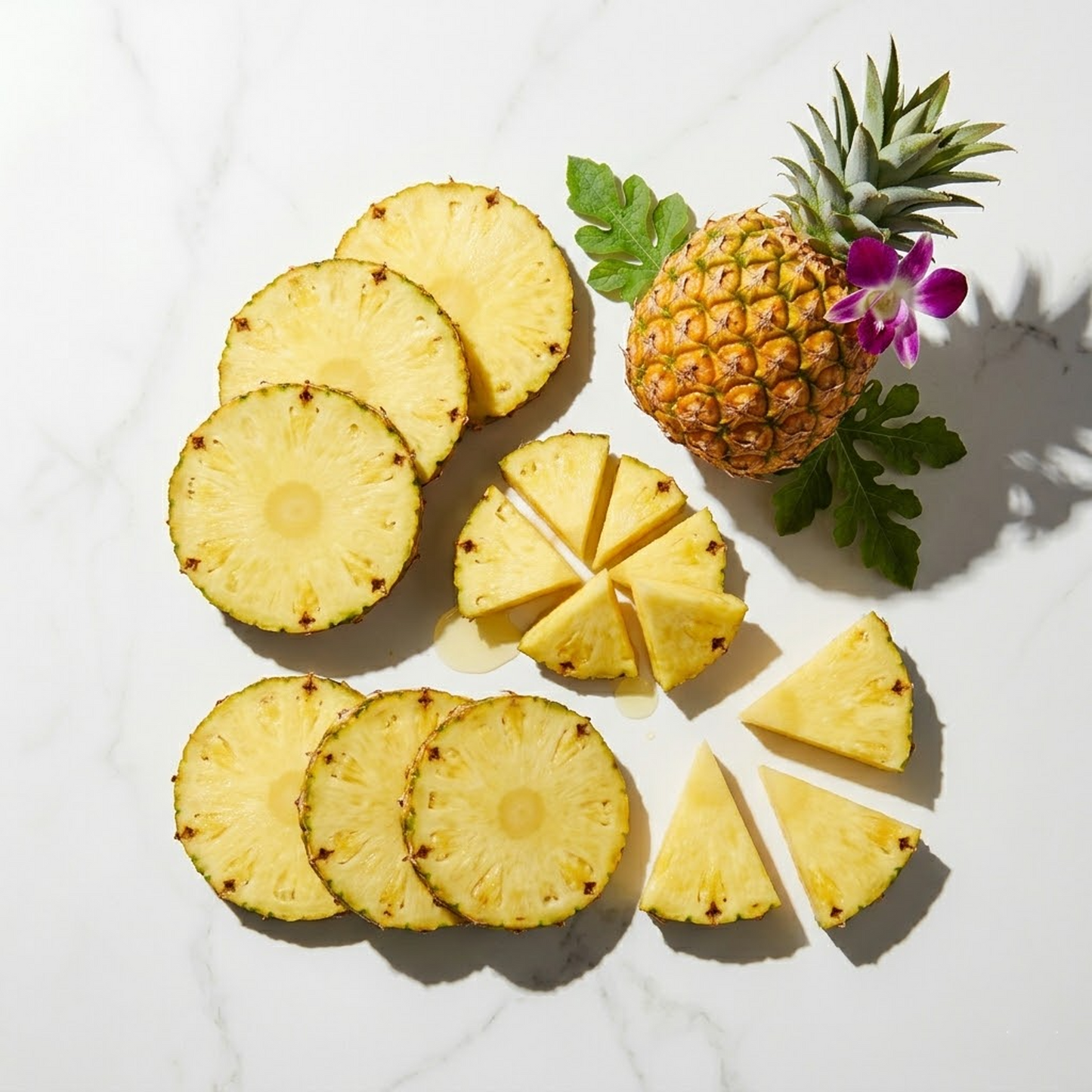 Fresh Pineapple Juice: Cold-Pressed. 240ml :(Glass Bottle)