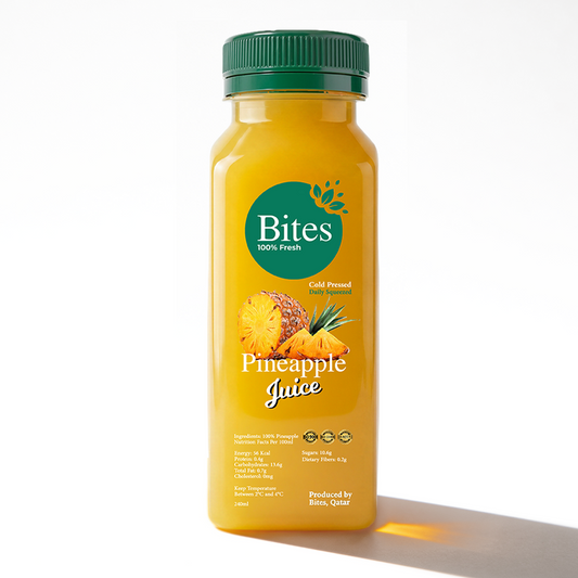 Fresh Pineapple Juice: Cold-Pressed. :240ml