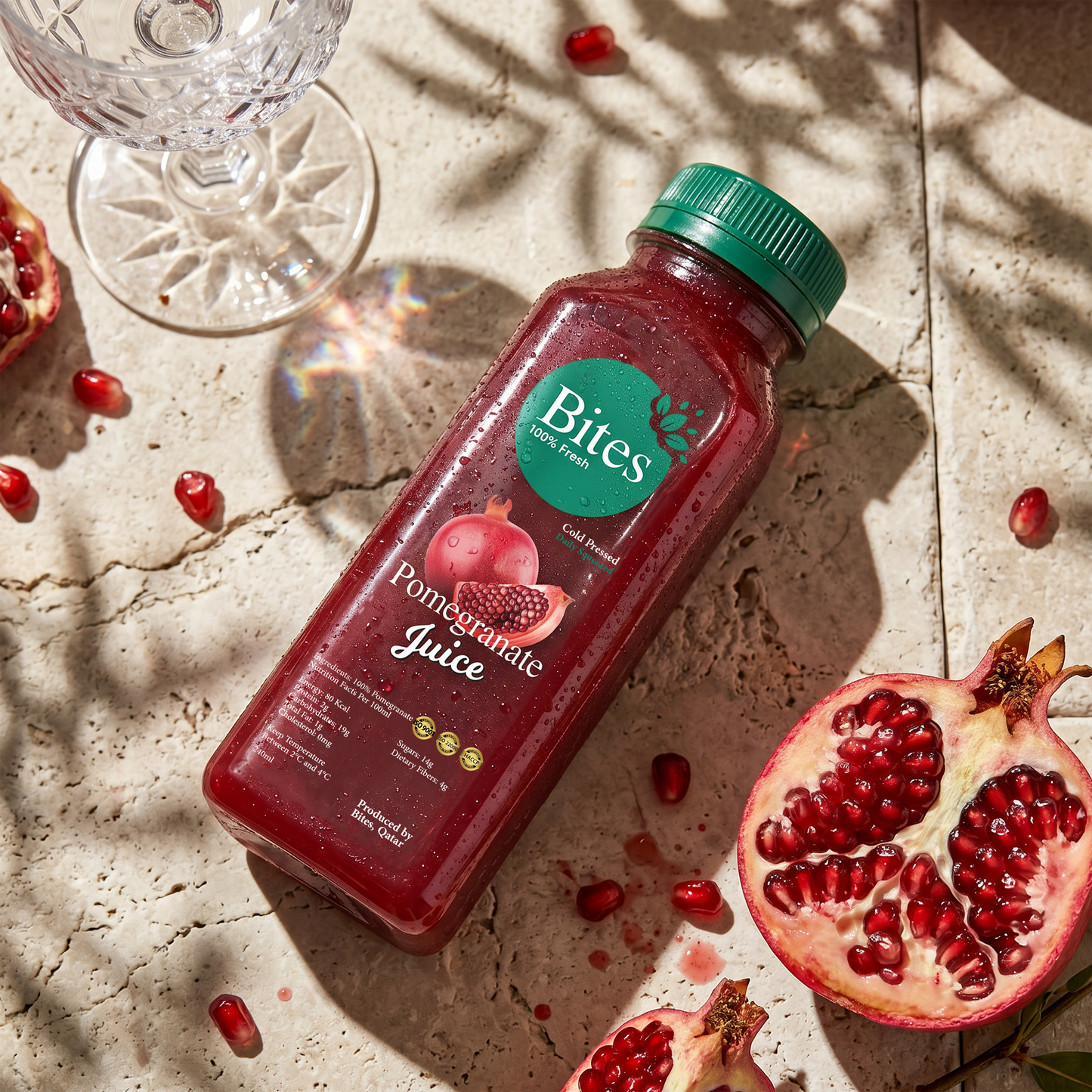 Fresh Pomegranate Juice: Cold-Pressed.: 240ml