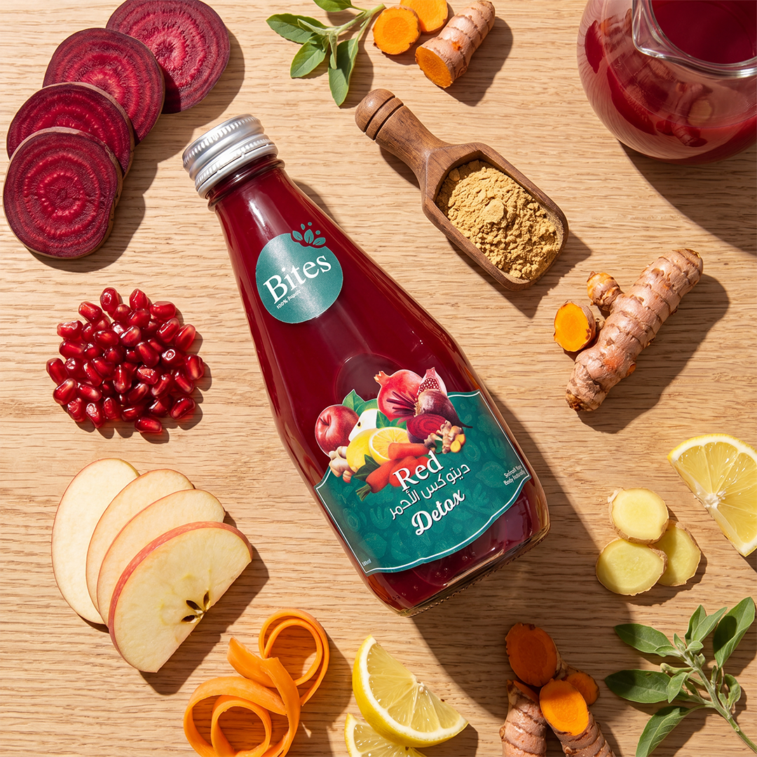 Red Detox: Cold-Press. 240ml :(Glass Bottle)