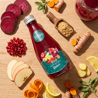 Red Detox: Cold-Press. 240ml :(Glass Bottle)