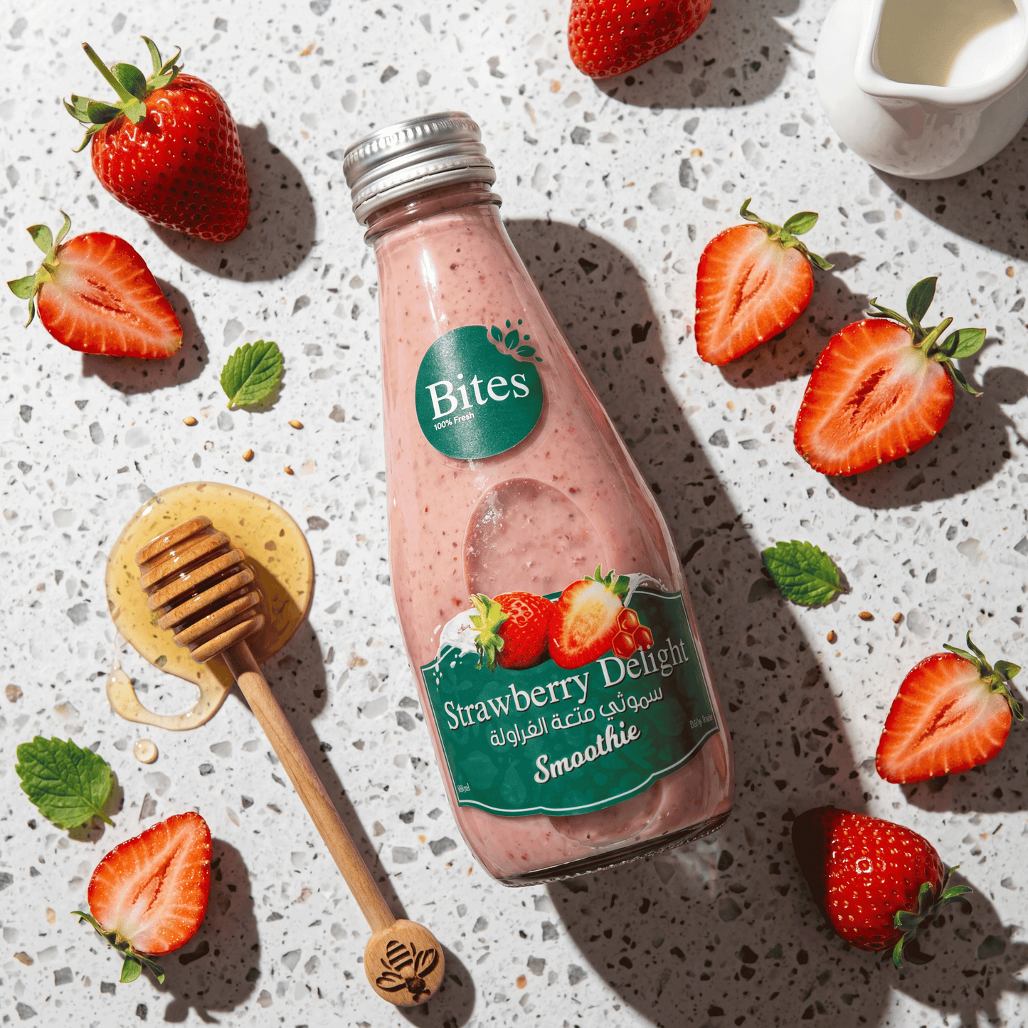 Strawberry Delight Smoothie 240ml (Glass Bottle)