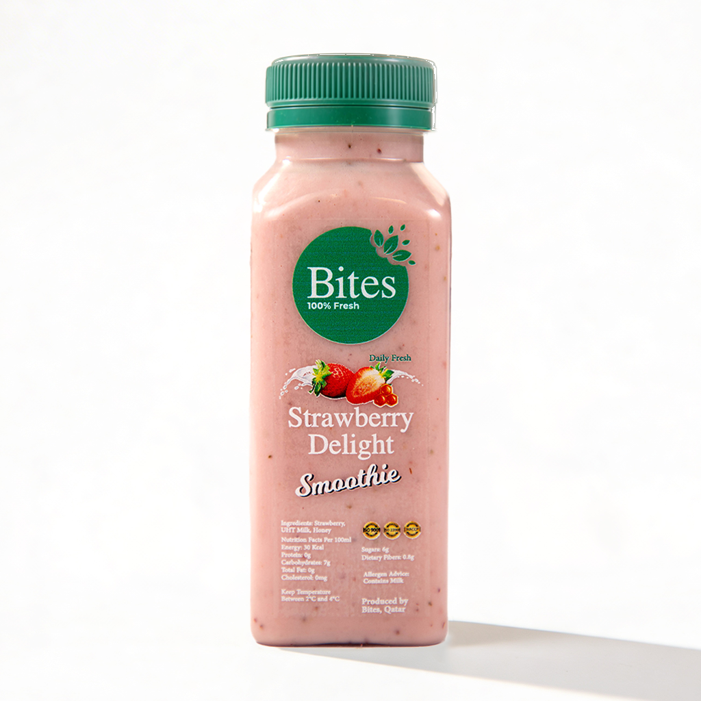Strawberry Delight: Smoothie. :240ml